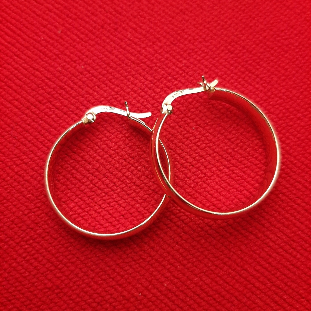 925 Sterling Silver Hoop Earrings